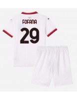 AC Milan Youssouf Fofana #29 Venkovní dres pro děti 2024-25 Krátký Rukáv (+ trenýrky)